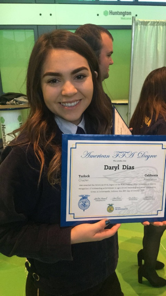 Dias with American FFA Degree