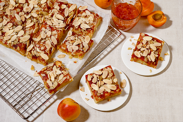 Harissa Almond Apricot Bars